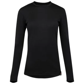 Womens Merino 180 Long Sleeve Crew (Black)