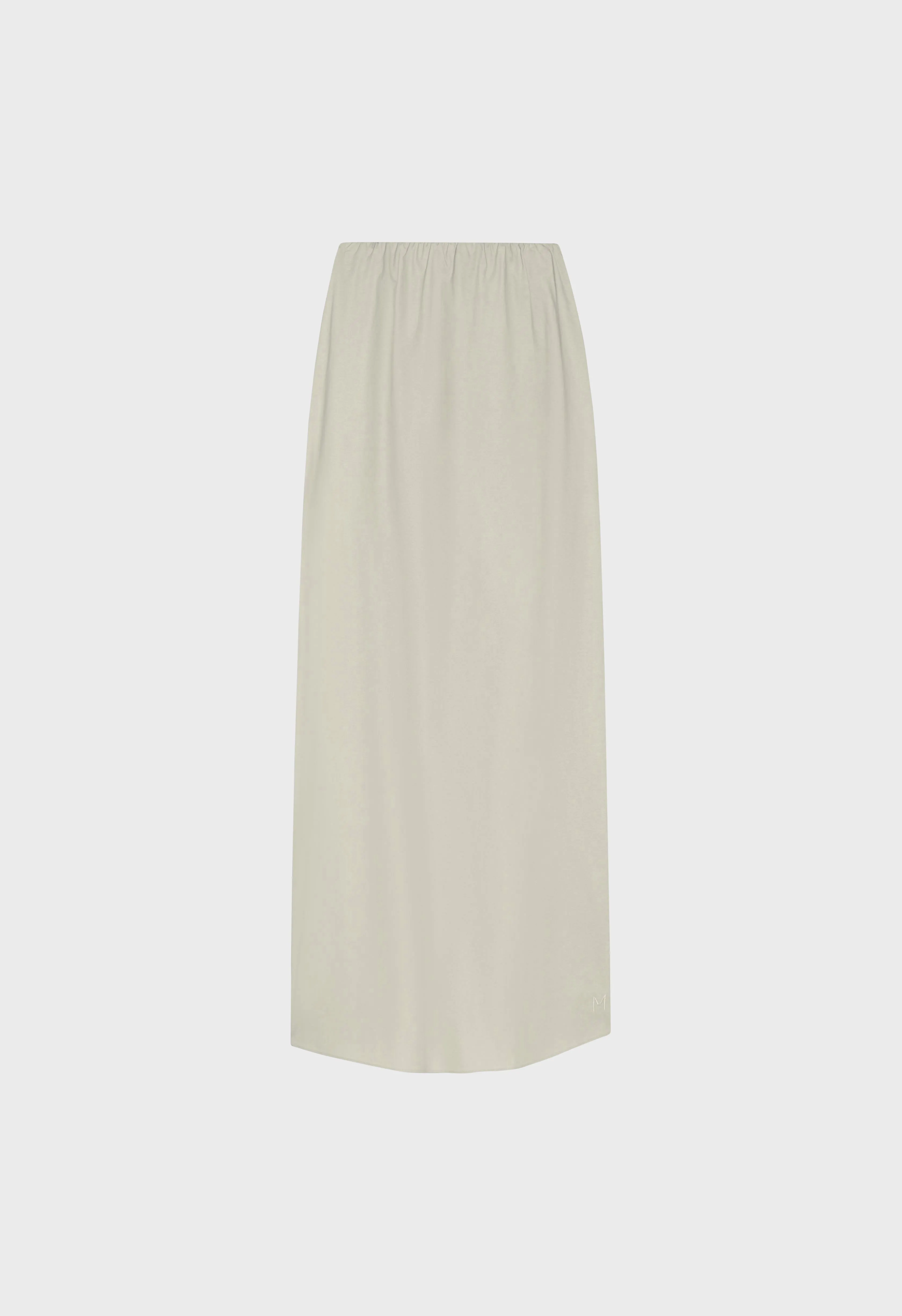 Woven Cotton Skirt | Light Moss