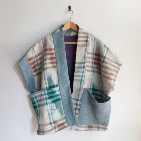 XXL Blue, Green, Brown Plaid Anoushka Jacket SS057