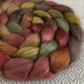 Yak Silk Roving - Autumn Leaves